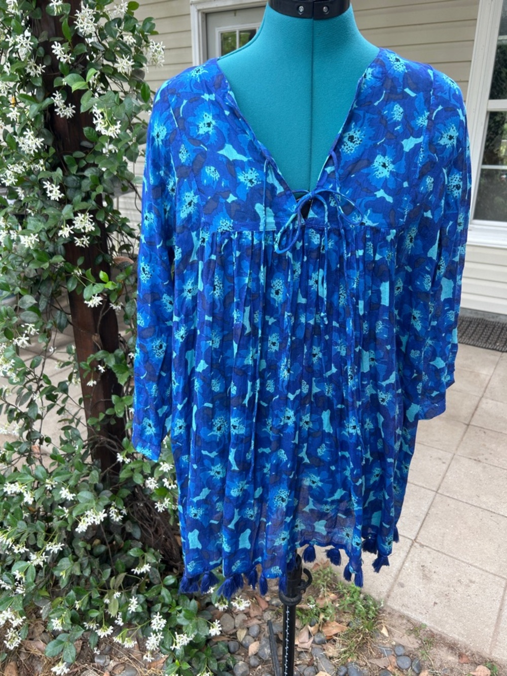 Ro’s Garden Blue Tunic Dress